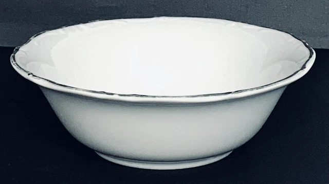 Winterling Bavaria Germany HEIRLOOM PLATINUM White Fruit Dessert Bowl