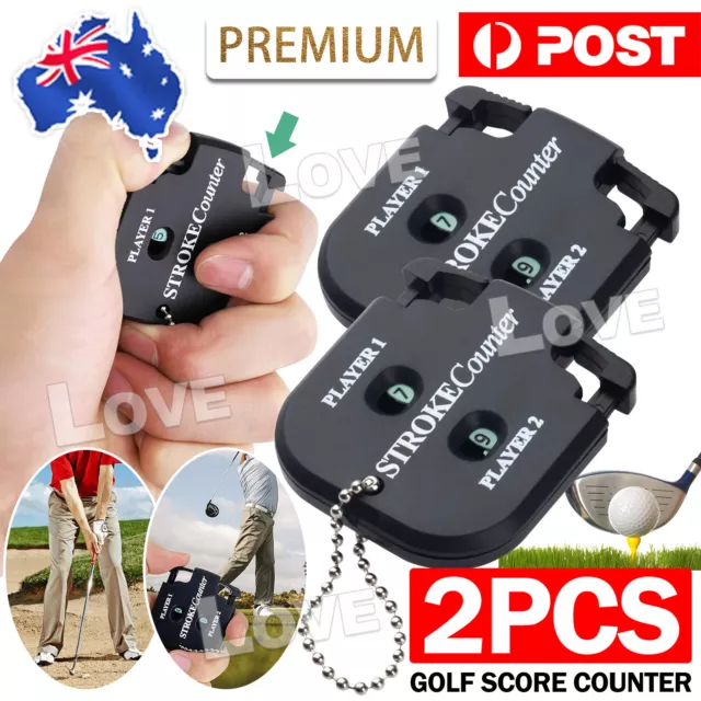 Golf Count Shot Stroke Putt Scoring Counter Two Digits Score Keeper Plastic Mini