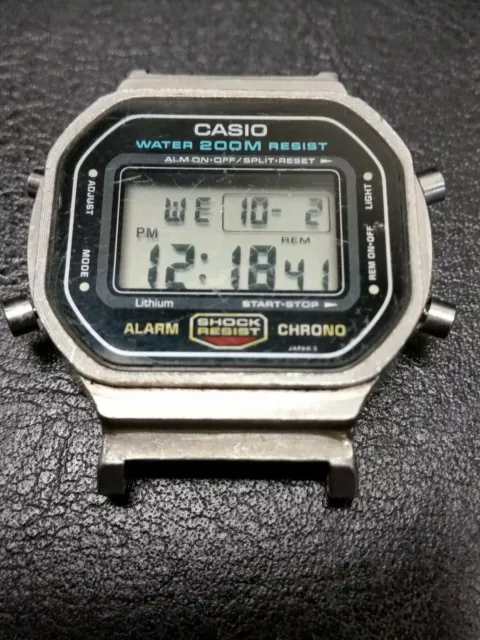 Vintage Casio G-shock Dw-5600 DW 5600 901 Chrono Watch Working For Repair