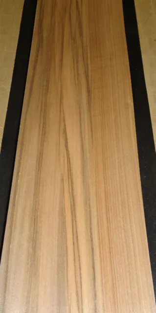 Gum Red Figured wood veneer 4" x 17" raw with no backing 1/42" thick AA+ grade