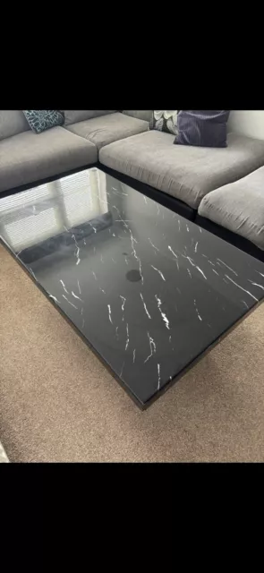 coffee table used marble