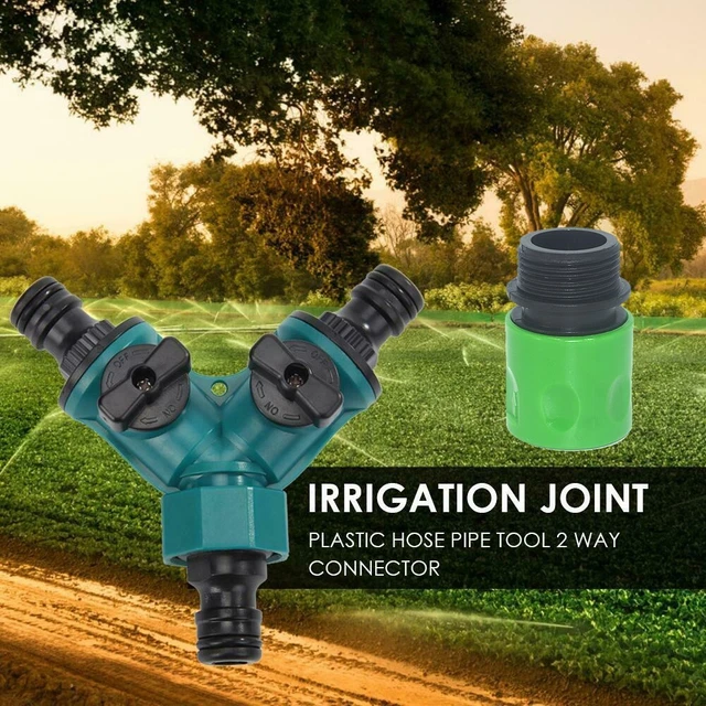 Eden 95210 - Raccordo per tubo da giardino di alta qualità, connessione rapida, con funzione di arresto e blocco, set da 5 pezzi