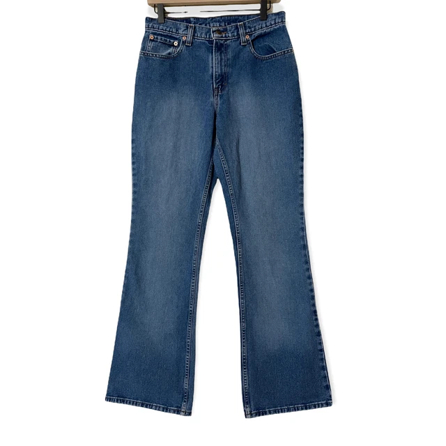 Jordache Vintage 90s High Rise Flare Jean Medium Wash Size 11/12 Long W30