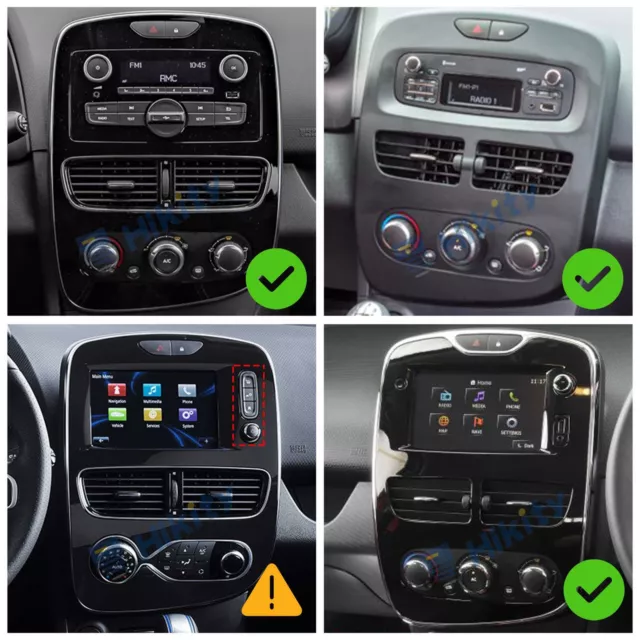 DAB+ 8-Core 4+64G CarPlay Android Autoradio Für Renault Clio 4 GPS Navi WIFI RDS 2