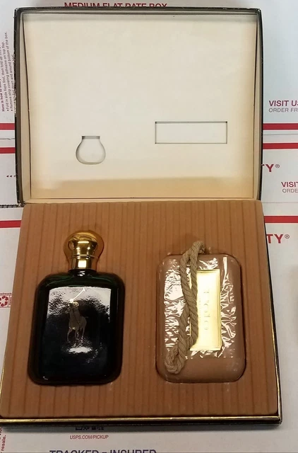 Vintage Warner Polo Green Gift Set 4oz Splash