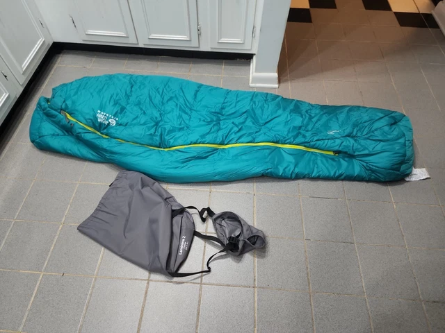 Mountain Hard Wear Laminina Z Teal Green Yellow 21 Degree F - 6 Celcius 28"x72"