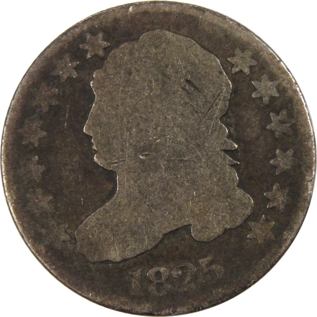 1825 Draped Bust Dime AG About Good 89.24% Silver 10c Coin SKU:I9263