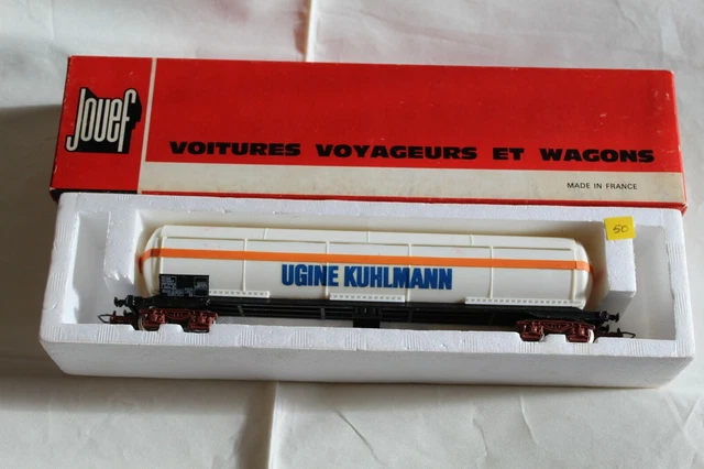 1/87 HO / Wagon Marchandises / Citerne / Bp / Algeco / Sncf / 2 Essieux