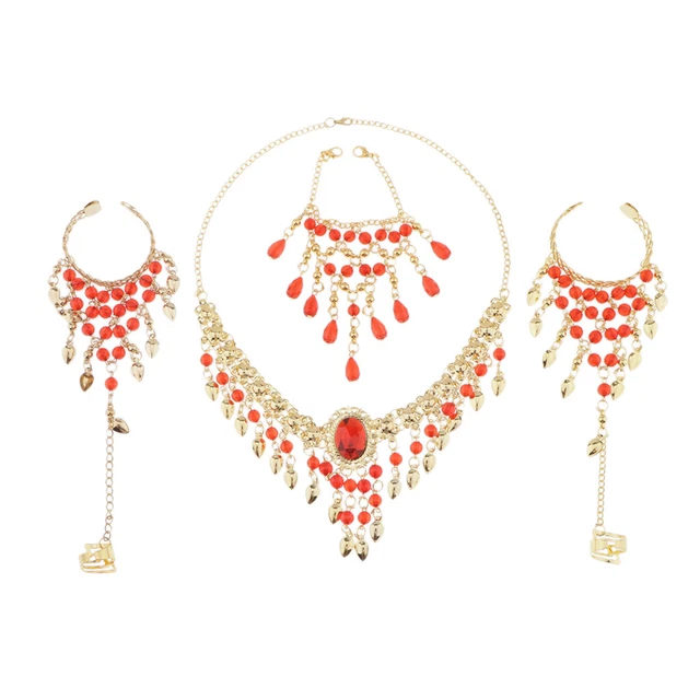 Ensemble de bijoux de danse gitane pour adultes, enfants
