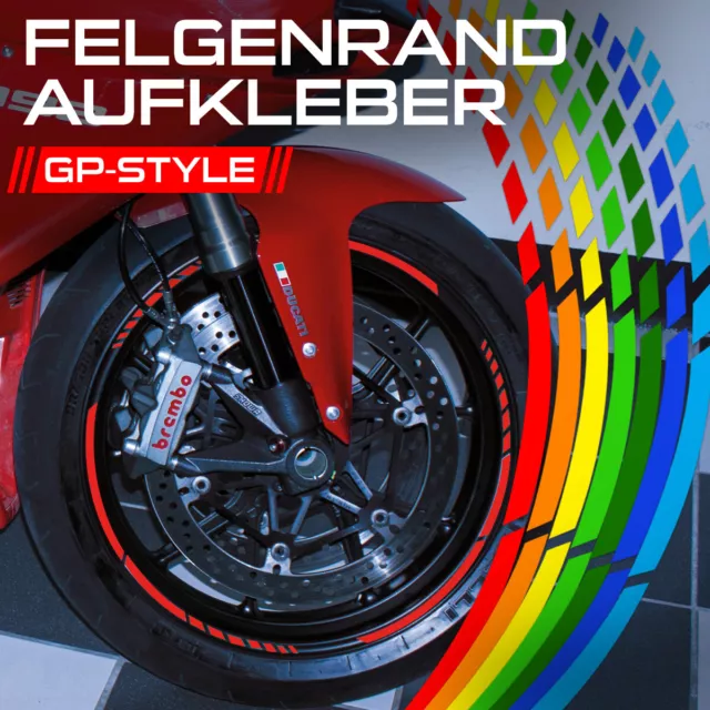 Felgenrandaufkleber GP Motor ITALIEN Felgen Aufkleber