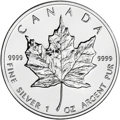 1998 Canada Silver Maple Leaf - 1 oz - $5 - BU