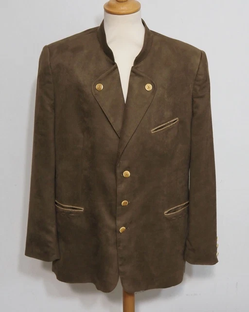 OS Trachten Sakko Jacket Grösse 54 Leder Optik B145