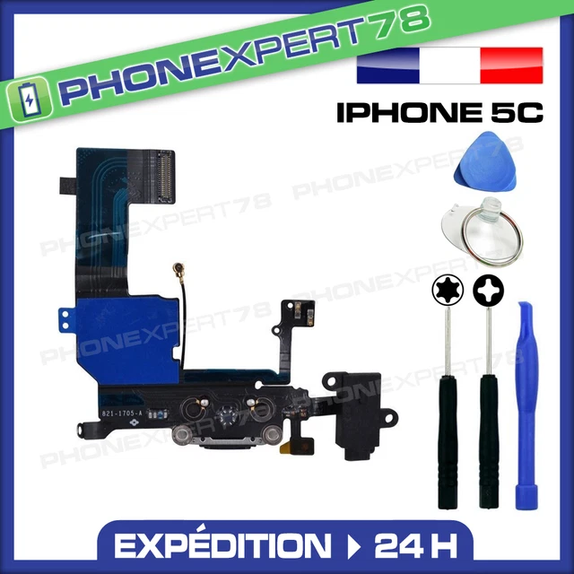 Nappe Dock Connecteur De Charge Micro Antenne GSM Pour IPhone 7 Plus BLANC , Kit Outils Offert - Marque Yuan Yuan - Téléphonie - Foto 8