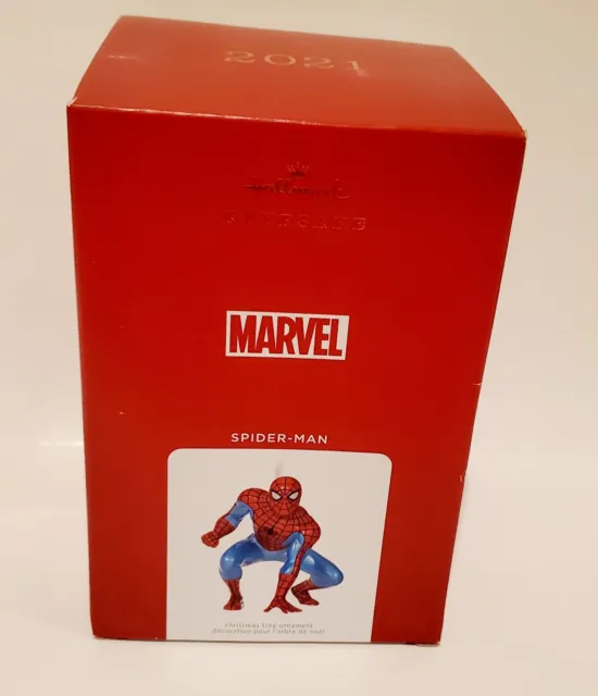 Hallmark Keepsake Ornament Premium 2021 Metal Marvel Spider-man NIB