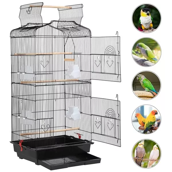 Cage Oiseaux Volière Perruche Canaries Calopsitte Inséparable Mandarin Perchoirs