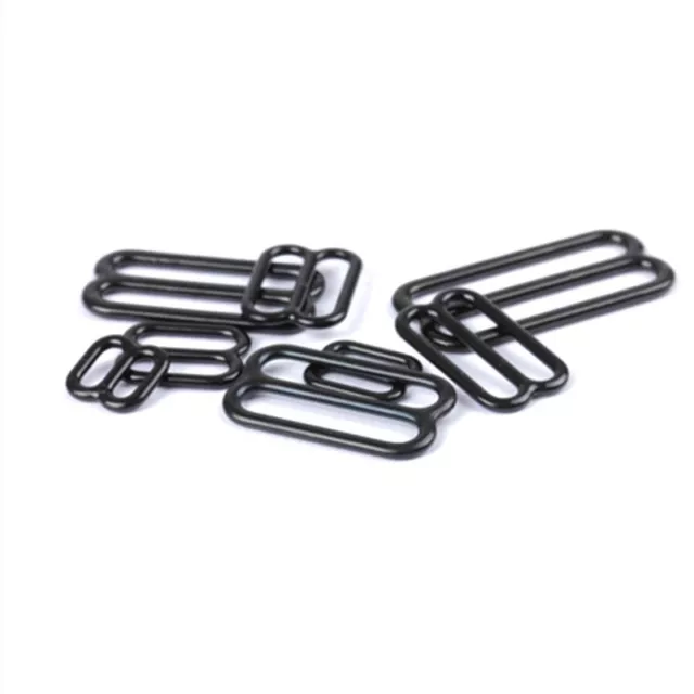 Round Square Strap Sliders Buckle Garment Clip Adjustable Clothing Buckles 20pcs