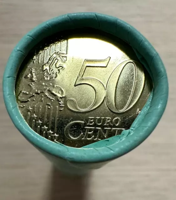 Litauen 2015 50 Cent UNC Mint Münzrolle. 40 Münzen x 50 Eurocent. KM#210 3