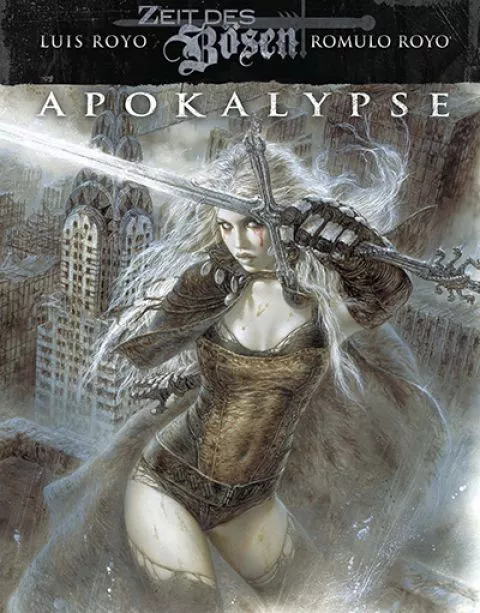 LUIS ROYO:ZEIT DES BÖSEN deutsch #1,2+3 *signed* APOKALYPSE,KATANAS,AKELARRE+DVD