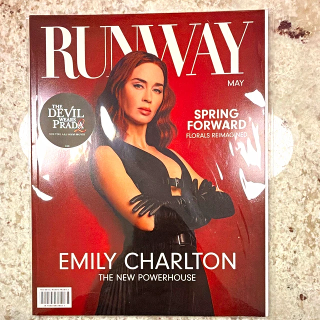 RUNWAY MAGAZINE MAY Issue Emily Charlton Cover £48.59 - PicClick UK
