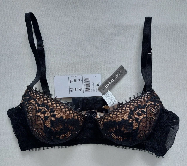 NUOVO REGGISENO SEXY intimissimi nero non imbottito cablato 34B (Regno  Unito)/75b (UE) EUR 32,87 - PicClick IT