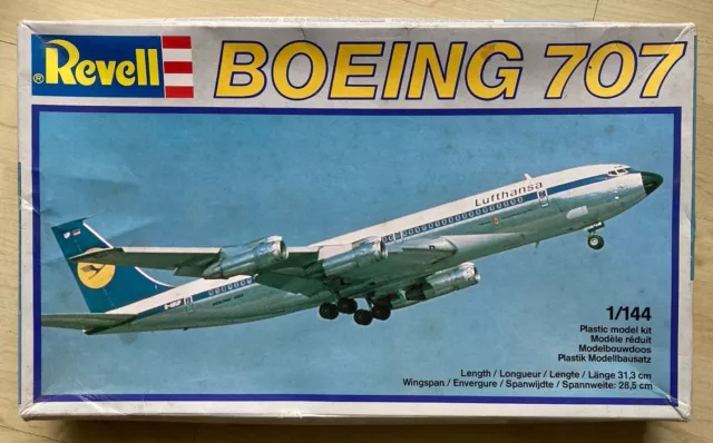 Revell Lufthansa Jet 707 (Boeing 707) 1:144 #4202 von 1982 für Sammler