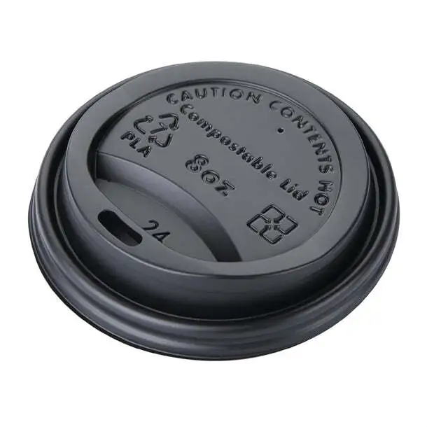 Fiesta Compostable Hot Cup Lids 225ml (Pack of 1000) PAS-DS052