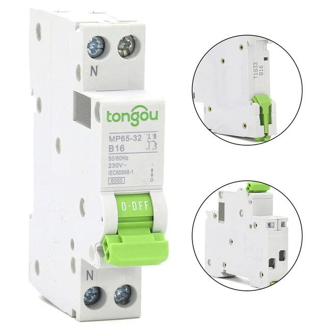 Comodo Mini Interruttore Circuito 25A 1P 110V 220V per Facile Installazione