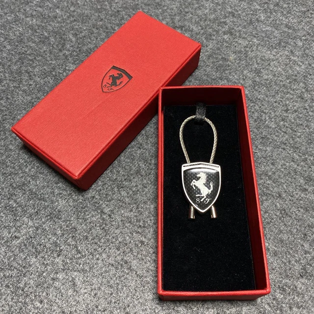 Ferrari offcial Original Carbon Keyring with box japan