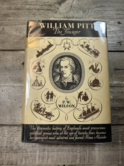 1934 Antique Biography Book "William Pitt, the Younger"