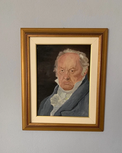 FRANCISCO GOYA -OLIO SU TELA-1966- Ispirato al quadro di Vicente Lopez y Portana FRANCISCO GOYA -OLIO SU TELA-1966- Ispirato al quadro di Vicente Lopez y Portana
