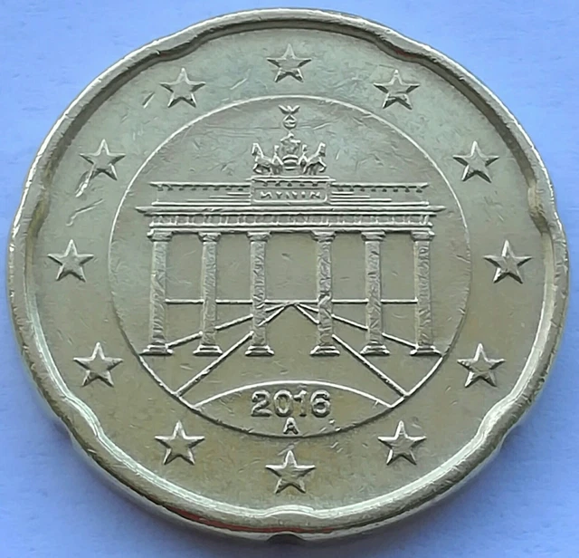GERMANIA 20 cent 2016 zecca A Berlino