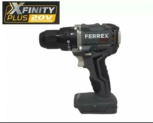 NEW CORDLESS HAMMER Drill Brushless 20V Liion Ferrex Aldi Pro Xfinity