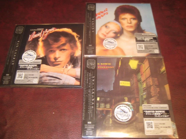 DAVID BOWIE 3 Japan Replica's Obi Cd Set Stardust Pinups Americans 2007 ...