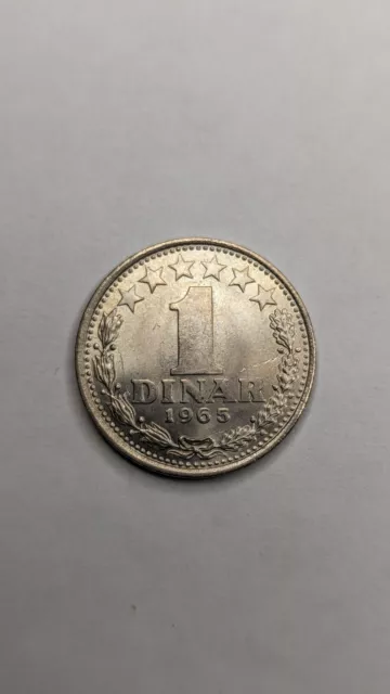 [Yugoslavia] - 1 Dinar (1965) High Grade Coin #3