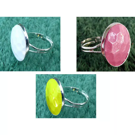 Golf Ball Ring - Handmade From a Real White, Pink, or Yellow Golf Ball