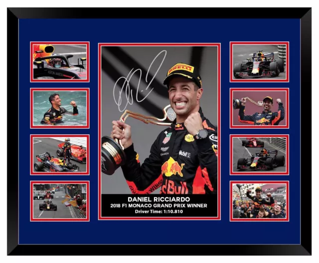 Daniel Ricciardo F1 Monaco Gp 2018 Signed Limited Edition Framed Memorabilia