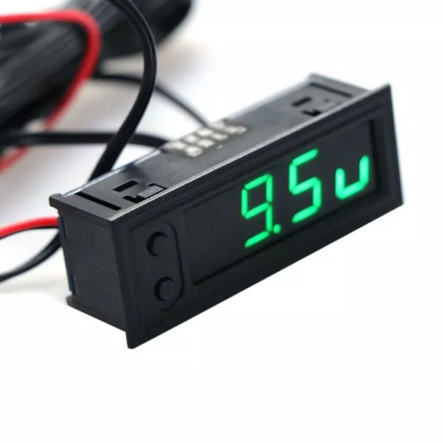 Digital Electronic Clock + Temperature + Voltage LED 12V Car Time Display DIY