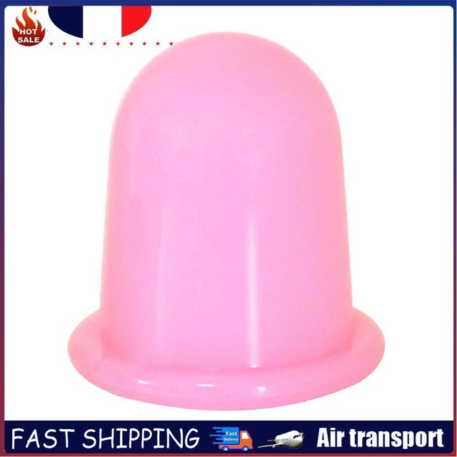 Silicone Cupping Therapy Kit Anti-aging Vacuum Cans for Body Care (Pink)