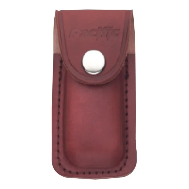 PACIFIC CUTLERY Sheath - Leather Brown Small - 7.5cm L X 4.5cm W