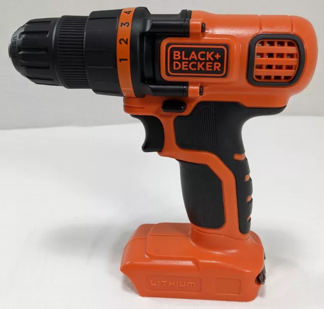 Black+Decker LDX120C 20V Lithium Ion 3/8in Drill + Battery & Charger - Defective 3