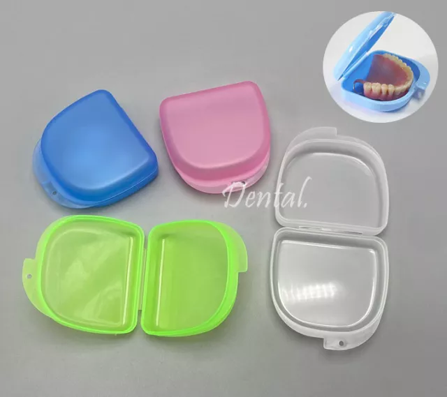 Dental Denture Orthodontic Retainer Storage Box Case Mouthguard Braces Container