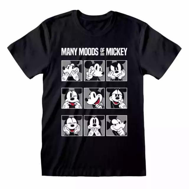 Disney Mickey & Friends Many Moods Of Mickey Official Merchandise T-Shirt - Neu