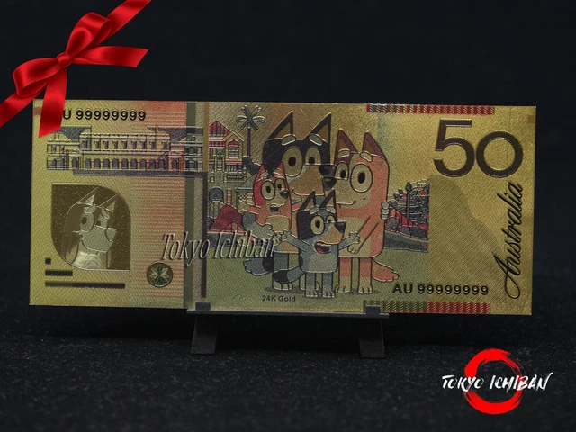 BLUEY GOLDEN TICKET / Banknote Billet de Collection Carte Card ...