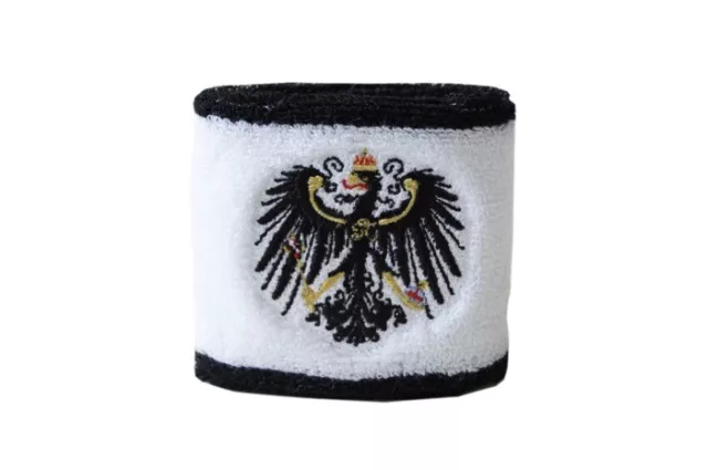 Schweißband Fahne Flagge Preußen 7x8cm Armband für Sport