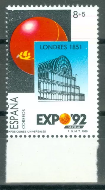 ESPAÑA 1989 - EXPO´92 - EDIFIL 2990dh** - VARIEDAD DENTADO DESPLAZADO - MNH