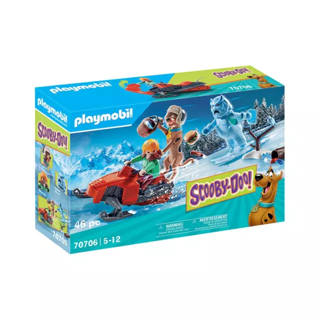 Playmobil 70706 Scooby-Doo! Aventura Con Snow Fantasma Kit de Juego Invierno