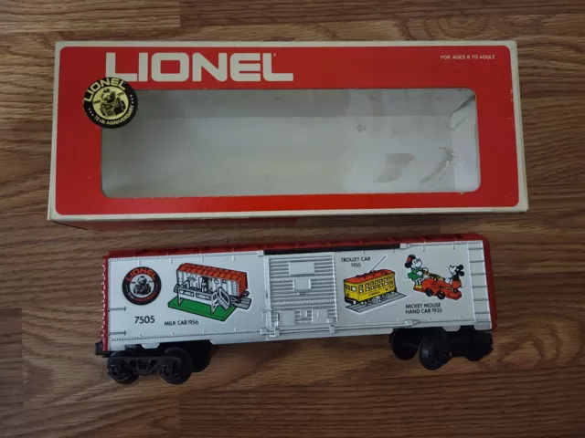 Lionel 75th Anniversary On-Track Accessories Box Car.  O Gauge.
