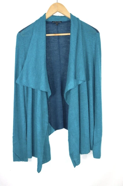 Eileen Fisher Damen Strickjacke Royal Alpaca Blue Made In Peru Sz S