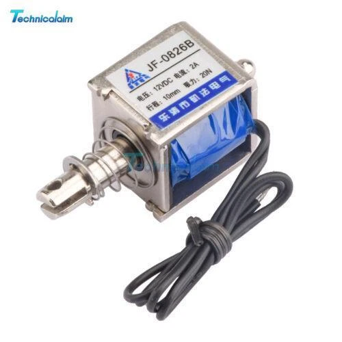 12V 2A Magnet-Elektromagnet Push-Pull Open Frame Reset 10mm 20N JF-0826B