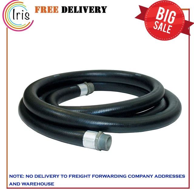Apache 98108480 1 Inch Diameter 12 Foot Length 60 PSI Farm Fuel Transfer Hose